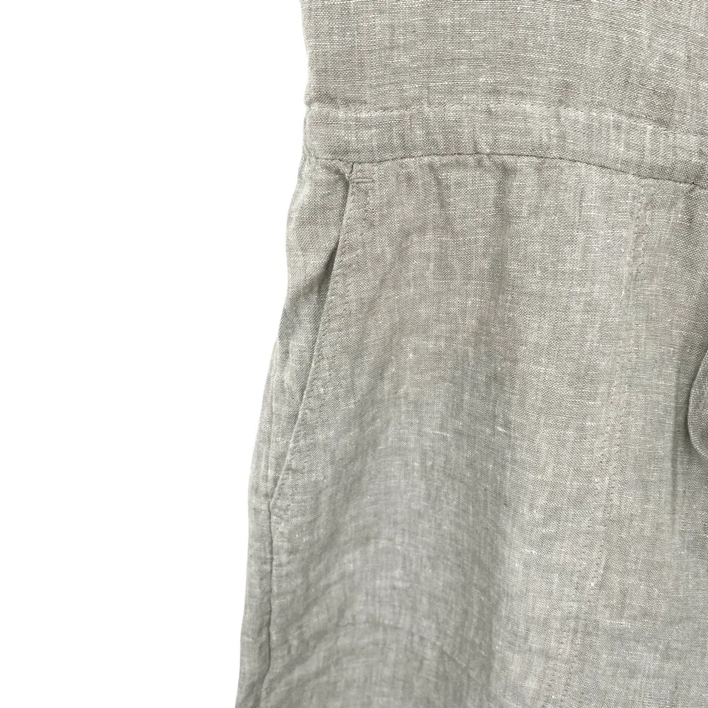 C&C California Linen Short Sleeve Romper Small